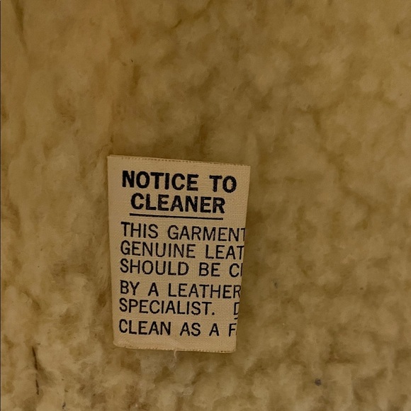 Vintage Leather Vest size medium Sherpa Lined 4 Button Jo O Kay Size M - Picture 8 of 14